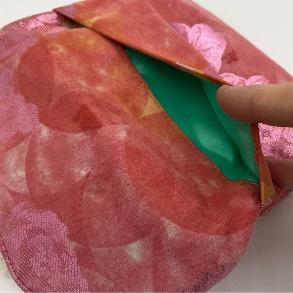 Hobo Daria Sunrise Floral suede leather Embossed Metallic Pink Flowers Crossbody - Picture 11 of 15